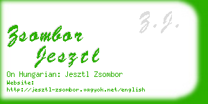 zsombor jesztl business card